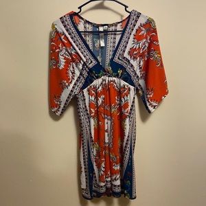 Fun print shirt multicolor